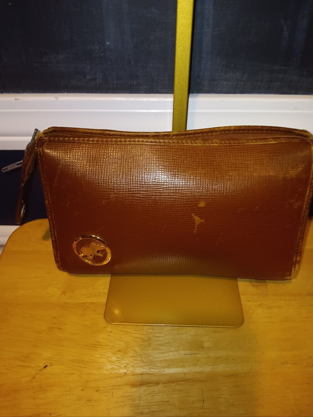 Hunting World Brown Men’s Leather Zip Pouch
